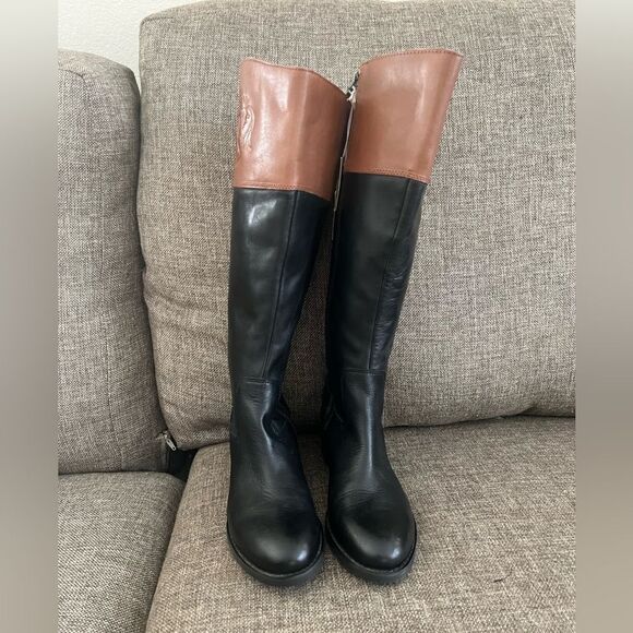 Franco Sarto Chipper Women's Riding Boot Winter Two Tone - Picture 3 of 8